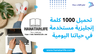 تحميل 1000 كلمة إنجليزية مستخدمة في حياتنا اليومية