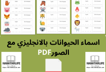 اسماء الحيوانات بالانجليزي مع الصورPDF