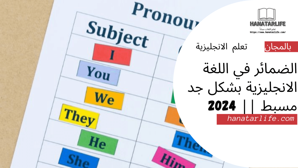 الضمائر في اللغة الانجليزية بشكل جد مسبط || 2024