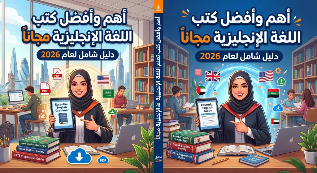أهم وأفضل كتب تعلم اللغة الإنجليزية مجاناً: دليل شامل لعام 2026